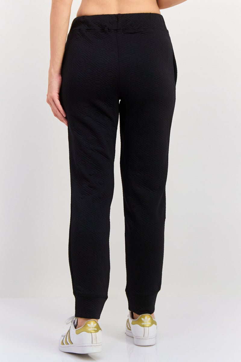 NINE WEST سروال رياضي نسائي مناسب بتصميم محكم، أسود - Image 2